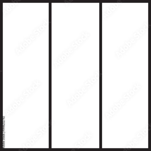  three columns grid layout main feed instagram margin border