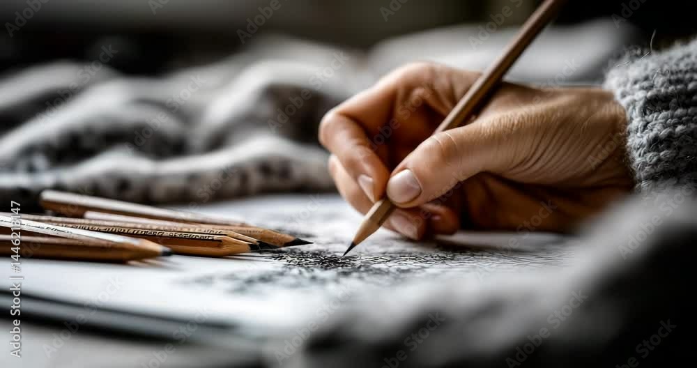 Digital Detox with Pencil Sketching