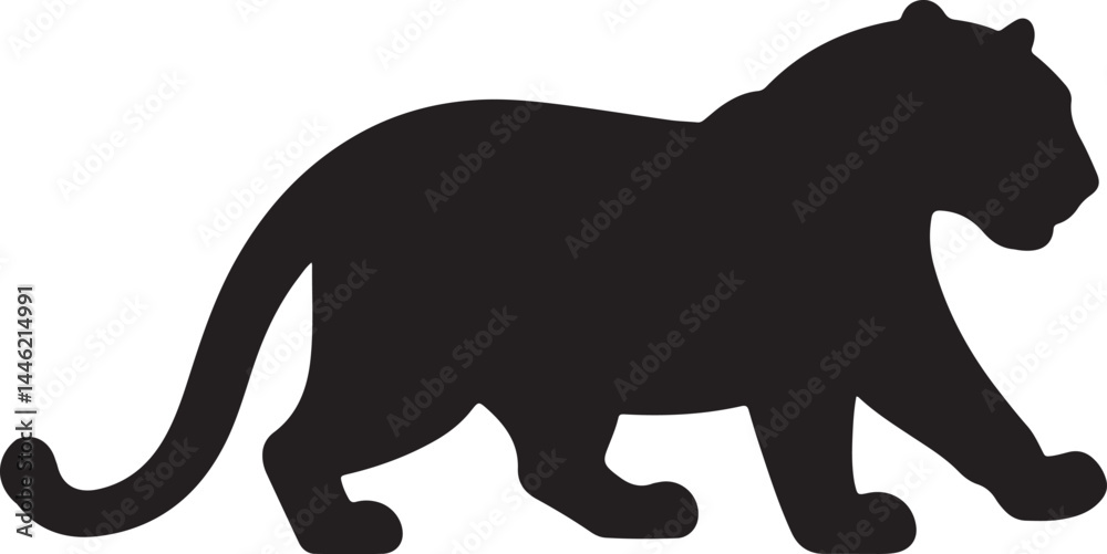 Naklejka premium Queensland Tiger Silhouette Vector Illustration
