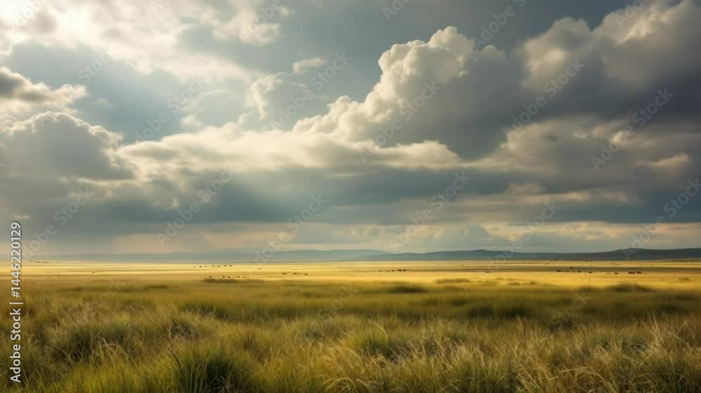 Clouds Moving Slowly Over Scenic Landscape – Timelapse Clouds Moving Slowly Over Scenic Landscape – Timelapse