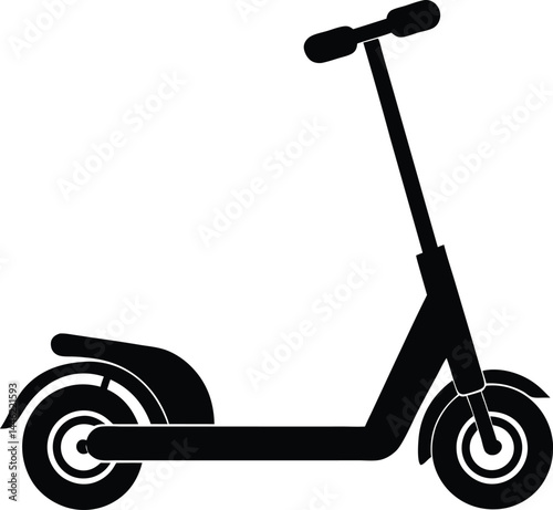 vector scooter  kick or electric  on white backgroud.eps