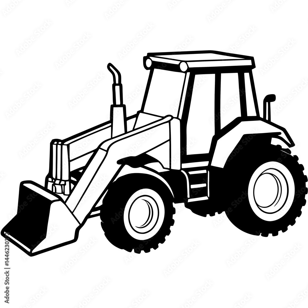 tractor isolated on white background tractor isolated on white background