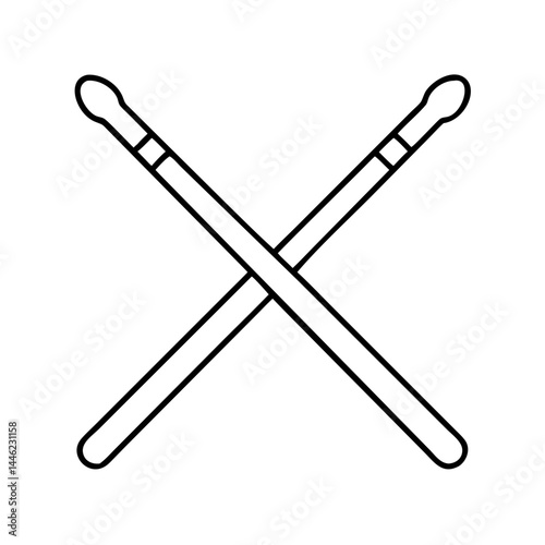 drumsticks icon, drumsticks vector illustration-simple illustration of drumsticks, perfect for drumsticks logos and icons