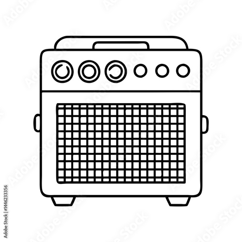 guitar amplifier icon, guitar amplifier vector illustration-simple illustration of guitar amplifier, perfect for guitar amplifier logos and icons