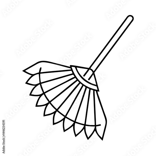 leaf rake icon, leaf rake vector illustration-simple illustration of leaf rake, perfect for leaf rake logos and icons