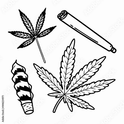 cannabis leaf vector illustration