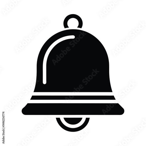 Minimal Bell Icon for Notifications and Alerts