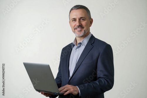 Business Professional with Laptop