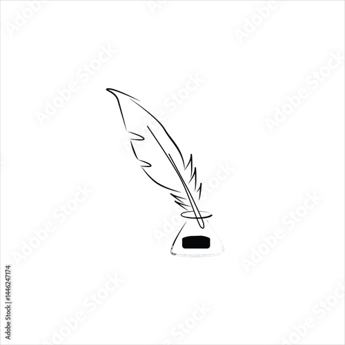 feather and ink