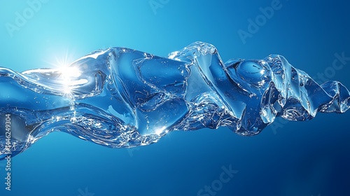 Obraz na płótnie Crystal clear water flowing smoothly w salonie