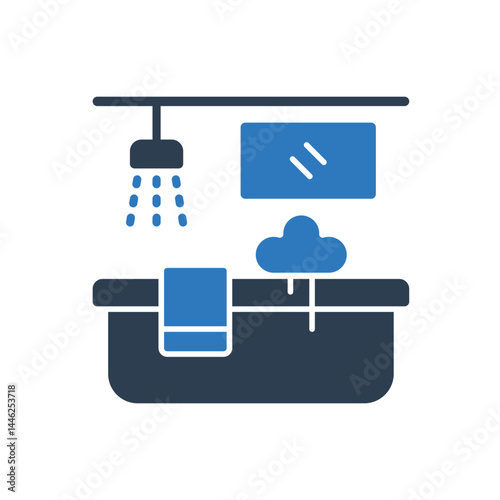 Bathtub Icon Sign Symbol