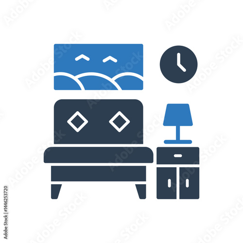 Bedroom Icon Sign Symbol
