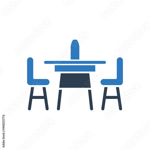 Dining Table Icon Sign Symbol