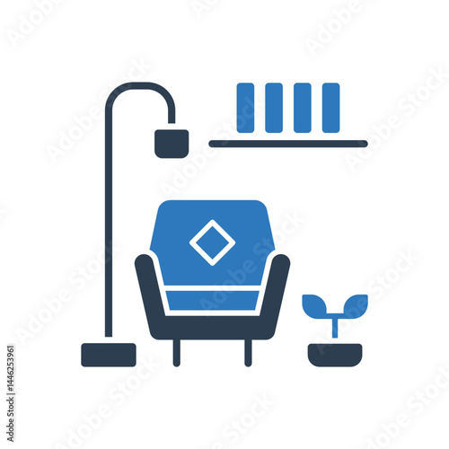 Living Room Icon - Sofa Icon