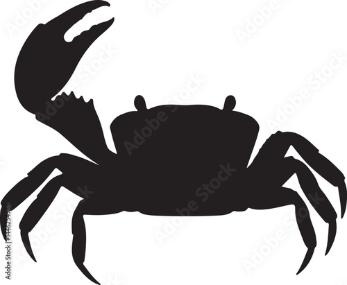 Fiddler Crab Vector Silhouette