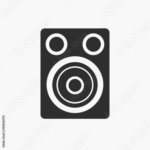 Speaker audio music sound system bass stereo loud volume entertainment multimedia equipment listening device icon