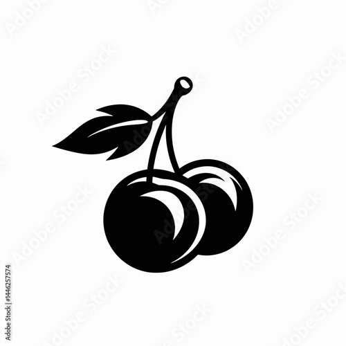 Cherry fruit sweet food red healthy dessert fresh summer berry juice vitamin delicious organic raw black vector