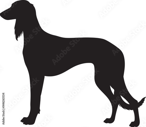 Saluki Vector Silhouette