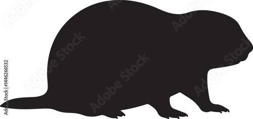 Utah Prairie Dog Vector Silhouette