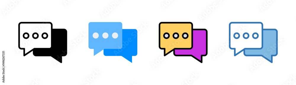Naklejka premium Chat Icon