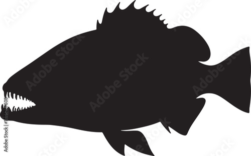 Viperfish Vector Silhouette photo