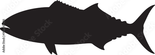 Wahoo Fish Vector Silhouette