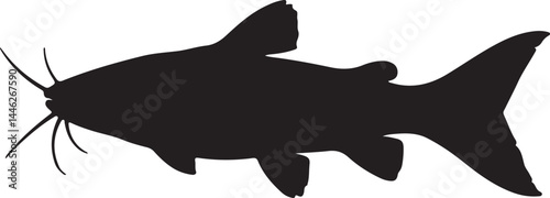 Walking Catfish Vector Silhouette