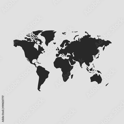 World map geography earth continents countries travel global atlas cartography international diagram silhouette