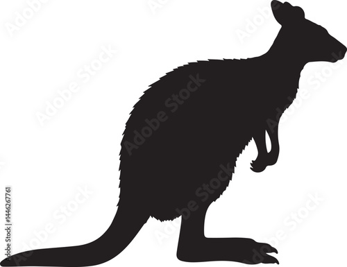 Wallaby Vector Silhouette