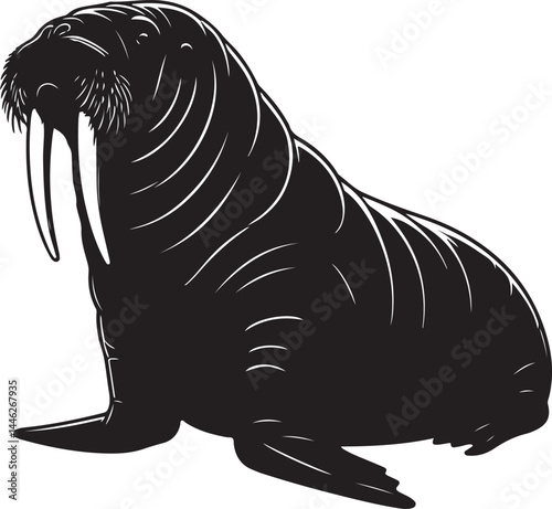 Walrus Vector Silhouette
