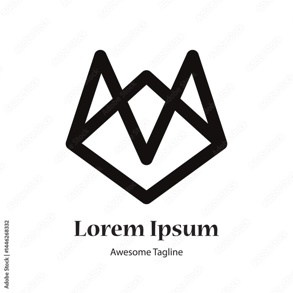 Fototapeta premium fox head creative logo design icon