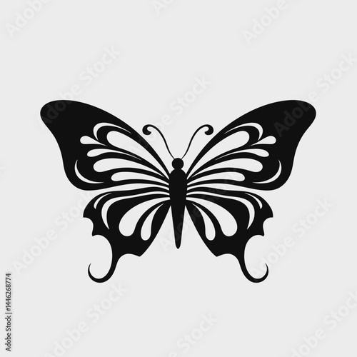 butterfly silhouette vector