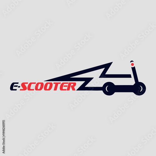 e scooter logo design vector