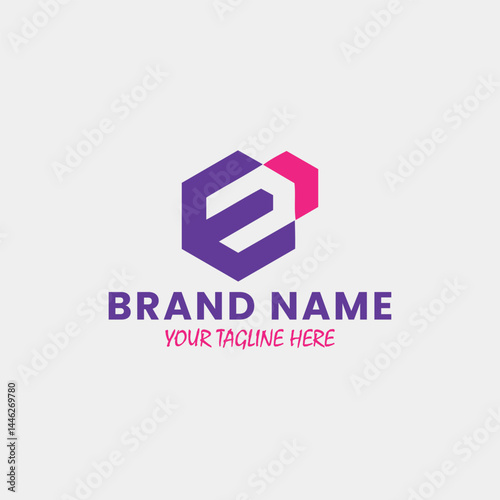 letters e logo design vector