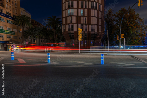 Streets in central Malaga during a power outage in Spain