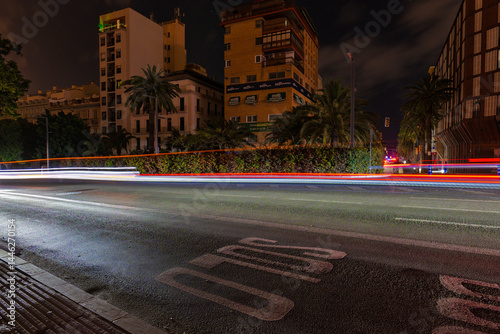 Streets in central Malaga during a power outage in Spain