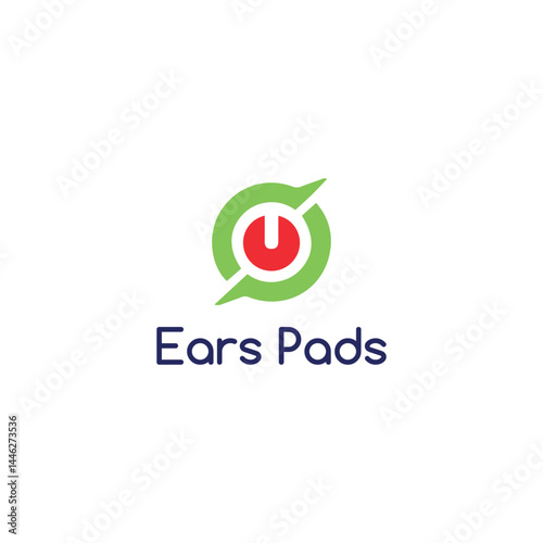 earpad logo design vector