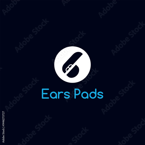 earpad logo design vector