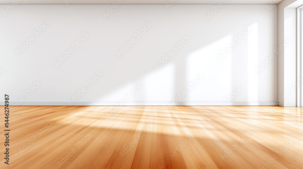 custom made wallpaper toronto digitalBright and spacious empty room with wooden flooring, sunlight streaming through windows