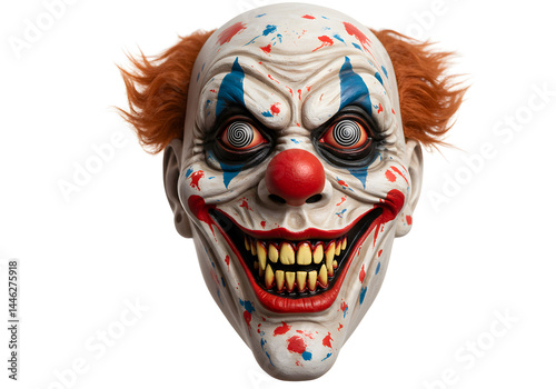 Scary Clown Mask Halloween Costume Props Cut Out Transparent Png