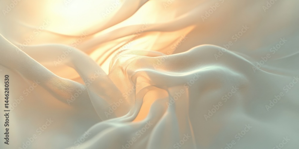 Obraz premium Soft Fabric Texture with Golden Light