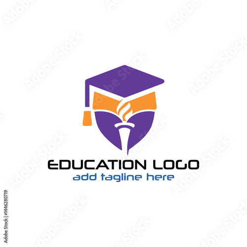education schooling academy logo design vector