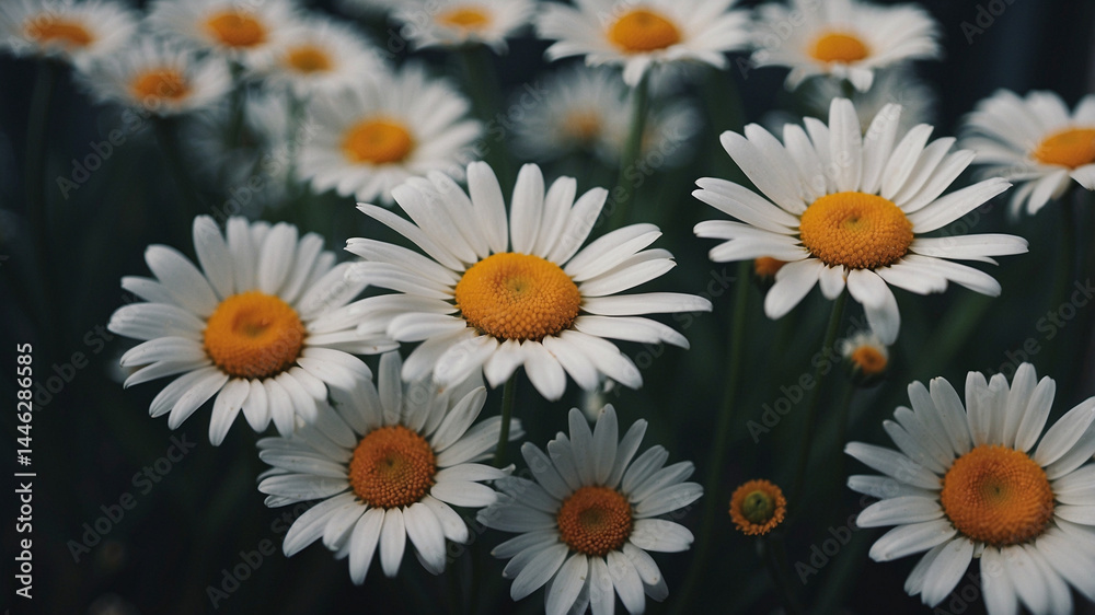 Fototapeta premium Closeup of Daisies