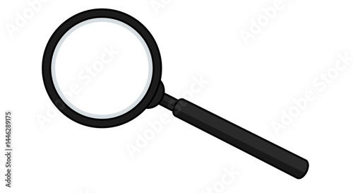 Magnifying glass isolated on white