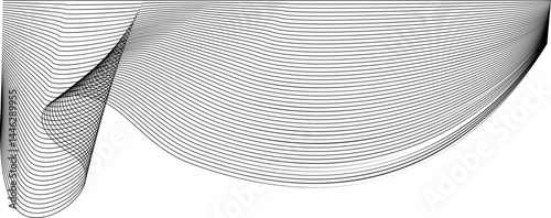Overlapping curved lines form intricate folds that create an illusion of depth and layered movement.