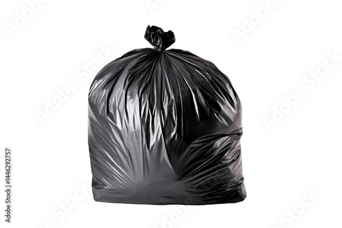 Wallpaper Mural Full Black Garbage Bag Isolated Dark Background Waste Disposal Torontodigital.ca