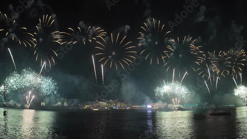 Fireworks in Abu Dhabi celebrating Eid Al Fitr