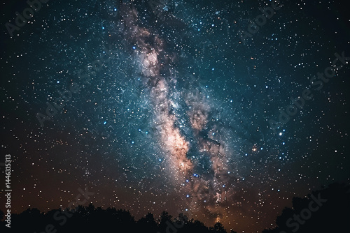 The mesmerizing beauty of a shooting stars fleeting brilliance, radiant trail, and the magical sensation of making a wish upon it combine to create a breathtaking celestial display in the night sky  