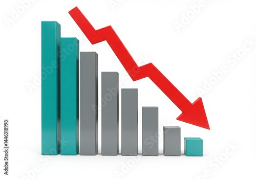 3d bar graph showing financial decline Free Download 3d bar graph showing financial decline - GFXLoad