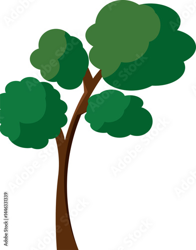 Extinguished fire with smoke. Vector
